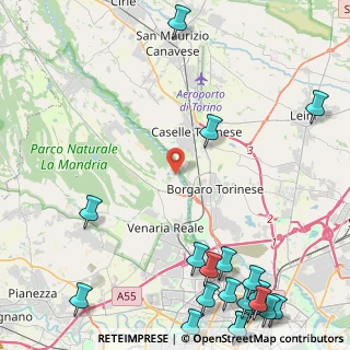 Mappa Via Bruno Stefanat, 10071 Borgaro torinese TO, Italia (7.1615)