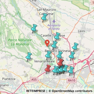 Mappa Via Bruno Stefanat, 10071 Borgaro torinese TO, Italia (4.43111)