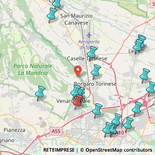 Mappa Via Bruno Stefanat, 10071 Borgaro torinese TO, Italia (5.7855)