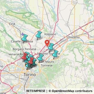 Mappa Via Tedeschi, 10036 Settimo Torinese TO, Italia (8.70667)