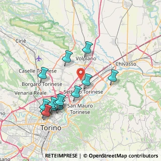 Mappa Via Tedeschi, 10036 Settimo Torinese TO, Italia (7.968)