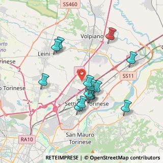 Mappa Via Tedeschi, 10036 Settimo Torinese TO, Italia (3.36143)