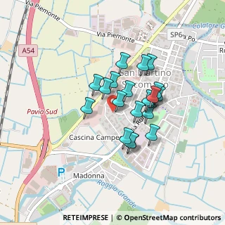 Mappa Via Enrico Fermi, 27028 San Martino Siccomario PV, Italia (0.3165)