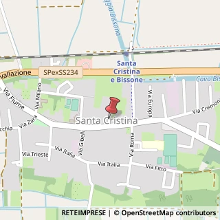 Mappa Via Vittorio Veneto, , 27010 Santa Cristina e Bissone, Pavia (Lombardia)