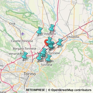 Mappa Via Calabria, 10036 Settimo Torinese TO, Italia (4.65364)