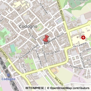 Mappa Via Giuseppe Mazzini, 9, 26845 Codogno, Lodi (Lombardia)
