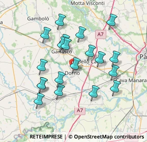 Mappa Via dei Dossi, 27020 Dorno PV, Italia (7.046)