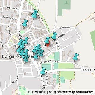 Mappa Via Sandro Pertini, 10071 Borgaro Torinese TO, Italia (0.261)