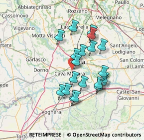 Mappa Tangenziale Ovest, 27028 San Martino Siccomario PV, Italia (11.8345)