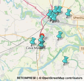 Mappa Strada Prov. Per Mortara Centro commerciale Pavia 2000 a, 27028 San Martino Siccomario PV, Italia (3.69417)
