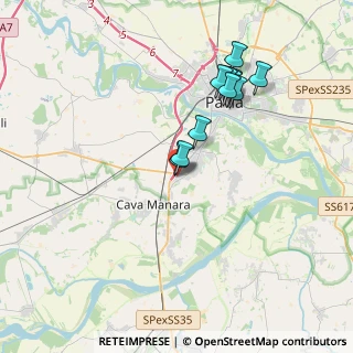 Mappa Centro Commerciale San Martino S.P. per Mortara, 27028 San Martino Siccomario PV, Italia (3.44273)