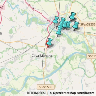 Mappa Strada Prov. Per Mortara Centro commerciale Pavia 2000 a, 27028 San Martino Siccomario PV, Italia (4.44833)