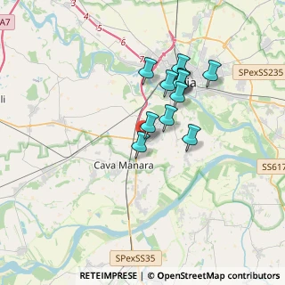 Mappa Strada Prov. Per Mortara Centro commerciale Pavia 2000 a, 27028 San Martino Siccomario PV, Italia (2.82667)