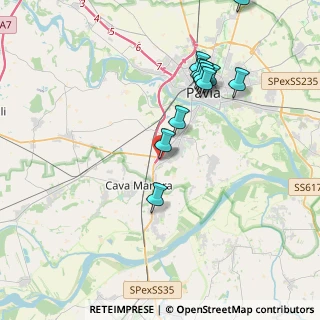 Mappa Strada Prov. Per Mortara Centro commerciale Pavia 2000 a, 27028 San Martino Siccomario PV, Italia (3.97364)