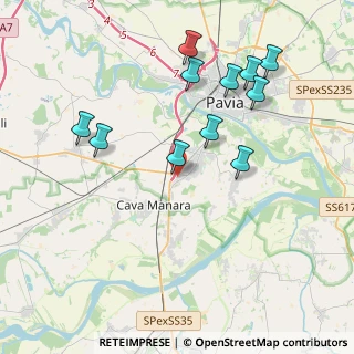 Mappa Strada Prov. Per Mortara Centro commerciale Pavia 2000 a, 27028 San Martino Siccomario PV, Italia (4.07545)