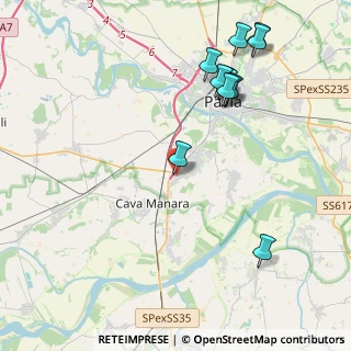 Mappa Strada Prov. Per Mortara Centro commerciale Pavia 2000 a, 27028 San Martino Siccomario PV, Italia (4.67583)