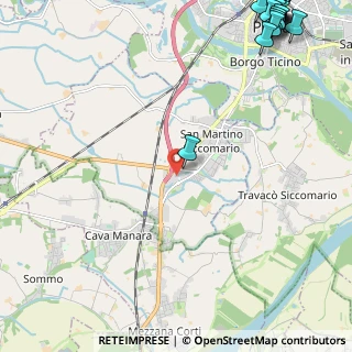 Mappa Strada Prov. Per Mortara Centro commerciale Pavia 2000 a, 27028 San Martino Siccomario PV, Italia (3.9595)