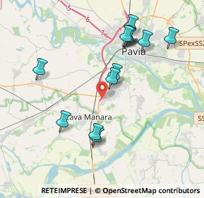 Mappa CC San Martino via SP per Mortara, 27028 San Martino Siccomario PV, Italia (3.98385)