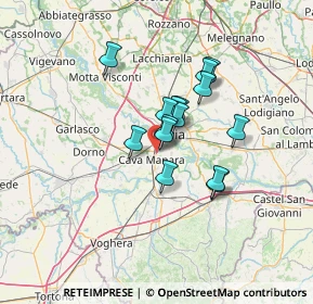 Mappa CC San Martino via SP per Mortara, 27028 San Martino Siccomario PV, Italia (9.28)