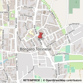 Mappa Via Italia, 15, 10071 Borgaro Torinese, Torino (Piemonte)