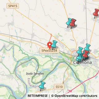 Mappa Via Passirano, 26100 Cavatigozzi CR, Italia (5.73786)