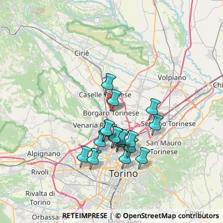 Mappa Via Santa Caterina, 10071 Borgaro Torinese TO, Italia (6.49706)
