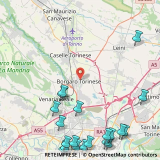 Mappa Via Santa Caterina, 10071 Borgaro Torinese TO, Italia (6.921)