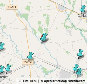 Mappa Piazza Italia, 27030 Ottobiano PV, Italia (6.42455)