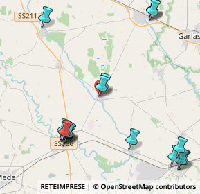 Mappa Piazza Italia, 27030 Ottobiano PV, Italia (5.43556)