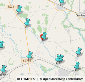 Mappa Piazza Italia, 27030 Ottobiano PV, Italia (5.95)