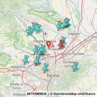 Mappa Via Giuseppe Borello, 10071 Borgaro Torinese TO, Italia (7.28444)