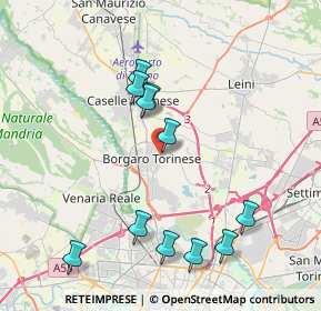 Mappa Via Volpiano, 10071 Borgaro Torinese TO, Italia (4.08091)