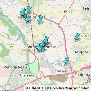Mappa Via Giuseppe Borello, 10071 Borgaro Torinese TO, Italia (2.00167)