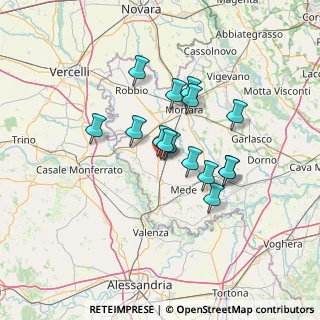 Mappa Via Vecchia, 27020 Valle Lomellina PV, Italia (10.38733)