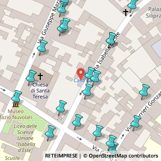 Mappa Via Isabella D'Este, 46100 Mantova MN, Italia (0.08571)