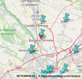 Mappa Via Ciriè, 10071 Borgaro Torinese TO, Italia (6.8565)