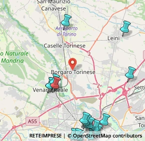 Mappa Via Ciriè, 10071 Borgaro Torinese TO, Italia (6.325)