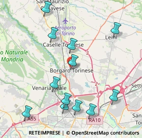 Mappa Via Ciriè, 10071 Borgaro Torinese TO, Italia (4.57167)