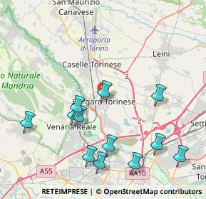 Mappa Via Ciriè, 10071 Borgaro Torinese TO, Italia (4.555)