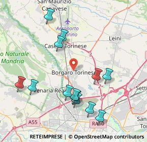 Mappa Via Ciriè, 10071 Borgaro Torinese TO, Italia (4.26231)