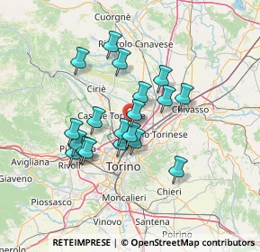 Mappa 10072 Mappano TO, Italia (11.30368)