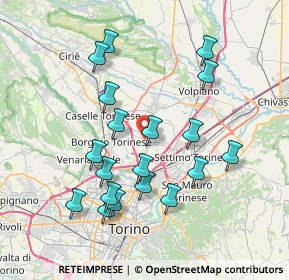 Mappa 10072 Mappano TO, Italia (7.47737)