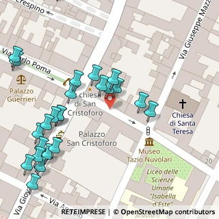 Mappa Galleria San Cristofaro, 46100 Mantova MN, Italia (0.06667)