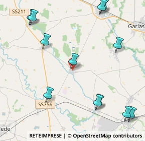 Mappa Viale Giuseppe Garibaldi, 27030 Ottobiano PV, Italia (5.51917)