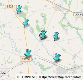 Mappa Viale Giuseppe Garibaldi, 27030 Ottobiano PV, Italia (3.17182)