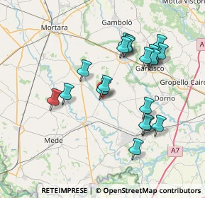 Mappa Viale Giuseppe Garibaldi, 27030 Ottobiano PV, Italia (7.2085)