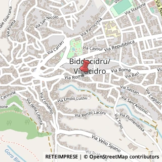 Mappa Via Roma, 109, 09039 Villacidro, Medio Campidano (Sardegna)