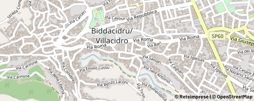 Mappa Villacidro