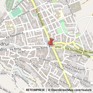 Mappa Piazza S'Osteria, 4, 09039 Villacidro, Medio Campidano (Sardegna)