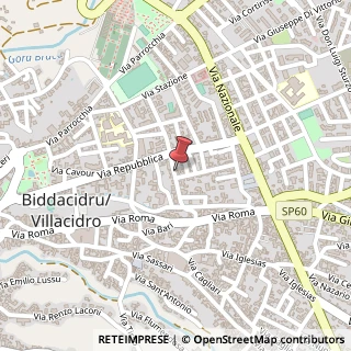 Mappa Via Gennaro Murgia, 48, 09039 Villacidro, Medio Campidano (Sardegna)